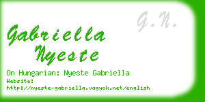 gabriella nyeste business card